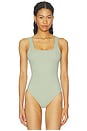 view 2 of 5 The Weightless Sculpting Modern Tank Bodysuit in Sagewood