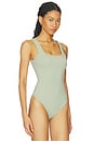 view 3 of 5 The Weightless Sculpting Modern Tank Bodysuit in Sagewood