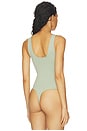 view 4 of 5 The Weightless Sculpting Modern Tank Bodysuit in Sagewood