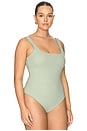 view 6 of 10 The Weightless Sculpting Modern Tank Bodysuit in Mosswell