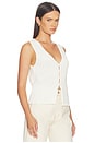 view 2 of 4 The Knit Vest Top in White001