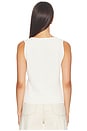 view 3 of 4 The Knit Vest Top in White001
