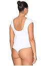 view 8 of 10 The Open Back Bodysuit in White001