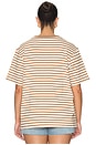 view 6 of 9 The Oversized Tee in Clean Stripe Hearth
