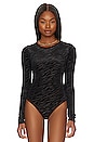 view 3 of 11 BODY PRINTED CREW in Burnout Zebra