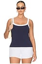 view 2 of 4 The Ringer Tank Top in Horizon Ink