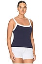 view 4 of 4 The Ringer Tank Top in Horizon Ink