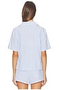 view 3 of 5 Camp Shirt in Blue Stripe Seersucker