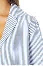 view 5 of 5 Camp Shirt in Blue Stripe Seersucker