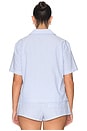view 6 of 9 Camp Shirt in Blue Stripe Seersucker