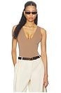 view 1 of 10 The Sculpting Deep V Bodysuit in Hearth