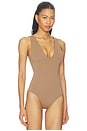 view 5 of 10 The Sculpting Deep V Bodysuit in Hearth