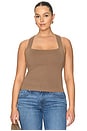 view 2 of 4 The Rib Strappy Tank Top in Hearth