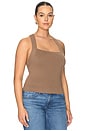 view 4 of 4 The Rib Strappy Tank Top in Hearth