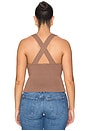 view 6 of 8 The Rib Strappy Tank Top in Hearth