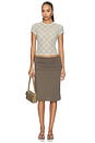 view 7 of 8 The Mesh Baby Tee in Summer Plaid Honey