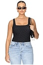 view 2 of 10 The Weightless Sculpting Modern Tank Bodysuit in Mini Dot Black