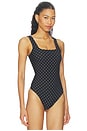 view 5 of 10 The Weightless Sculpting Modern Tank Bodysuit in Mini Dot Black