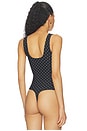 view 7 of 10 The Weightless Sculpting Modern Tank Bodysuit in Mini Dot Black