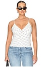view 2 of 9 The Weightless Sculpting Modern Tank Top in Mini Dot White