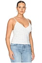 view 4 of 9 The Weightless Sculpting Modern Tank Top in Mini Dot White
