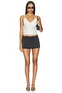 view 7 of 9 The Weightless Sculpting Modern Tank Top in Mini Dot White