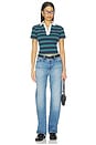 view 4 of 4 The Easy Polo Top in Summer Stripe