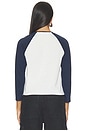 view 3 of 4 Long Sleeve Raglan Tee in Chalk