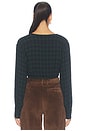 view 4 of 5 The Crinkle Cinched Shirt in Forest Plaid