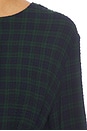 view 6 of 5 The Crinkle Cinched Shirt in Forest Plaid
