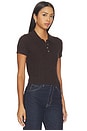 view 2 of 4 The Micro Cable Polo Shirt in Espresso