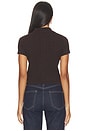 view 4 of 4 The Micro Cable Polo Shirt in Espresso
