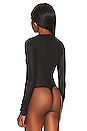 view 7 of 11 Mesh Crew Bodysuit in Black001