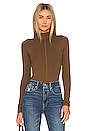 view 1 of 5 Soft Nylon Funnel Body in Light Mocha004