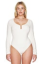 view 4 of 10 Good Touch Ring Ruched Bodysuit in Ivory001