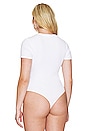 view 8 of 10 Rib Fitted Tee Bodysuit in White001