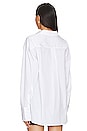 view 5 of 8 Oversized Poplin Shirt in White001