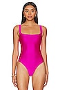 view 3 of 11 Compression Shine Bodysuit in Fuchsia Pink001