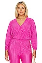 view 2 of 9 Always Fits Plisse Sculpt Top in Fuchsia Pink001