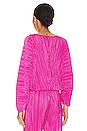 view 5 of 9 Always Fits Plisse Sculpt Top in Fuchsia Pink001
