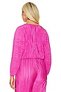 view 6 of 9 Always Fits Plisse Sculpt Top in Fuchsia Pink001