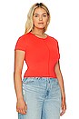 view 4 of 9 Sculpted Tee in Fiere Coral 002