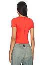 view 5 of 9 Sculpted Tee in Fiere Coral 002
