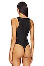 view 7 of 10 High Shine Compression Bodysuit in Black001