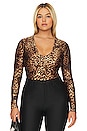 view 2 of 10 BODY DE COMPRESIÓN DE ALTO BRILLO in Wild Leopard003