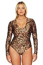 view 4 of 10 BODY DE COMPRESIÓN DE ALTO BRILLO in Wild Leopard003