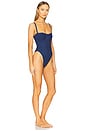 view 3 of 6 Square Neck Swimsuit in Swim Denim Rinse001