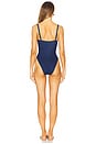 view 5 of 6 Square Neck Swimsuit in Swim Denim Rinse001