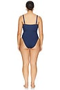 view 6 of 6 Square Neck Swimsuit in Swim Denim Rinse001