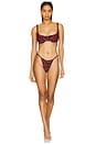 view 7 of 8 Perfect Fit Bikini Bottom in Black Cherries003